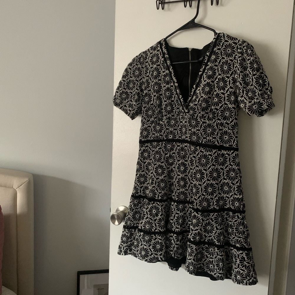 Mini dress with puff sleeves- Bloomingdales